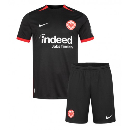 Otroški Nogometni dresi Eintracht Frankfurt Gostujoči 2024-25 Kratek Rokav (+ Kratke hlače)